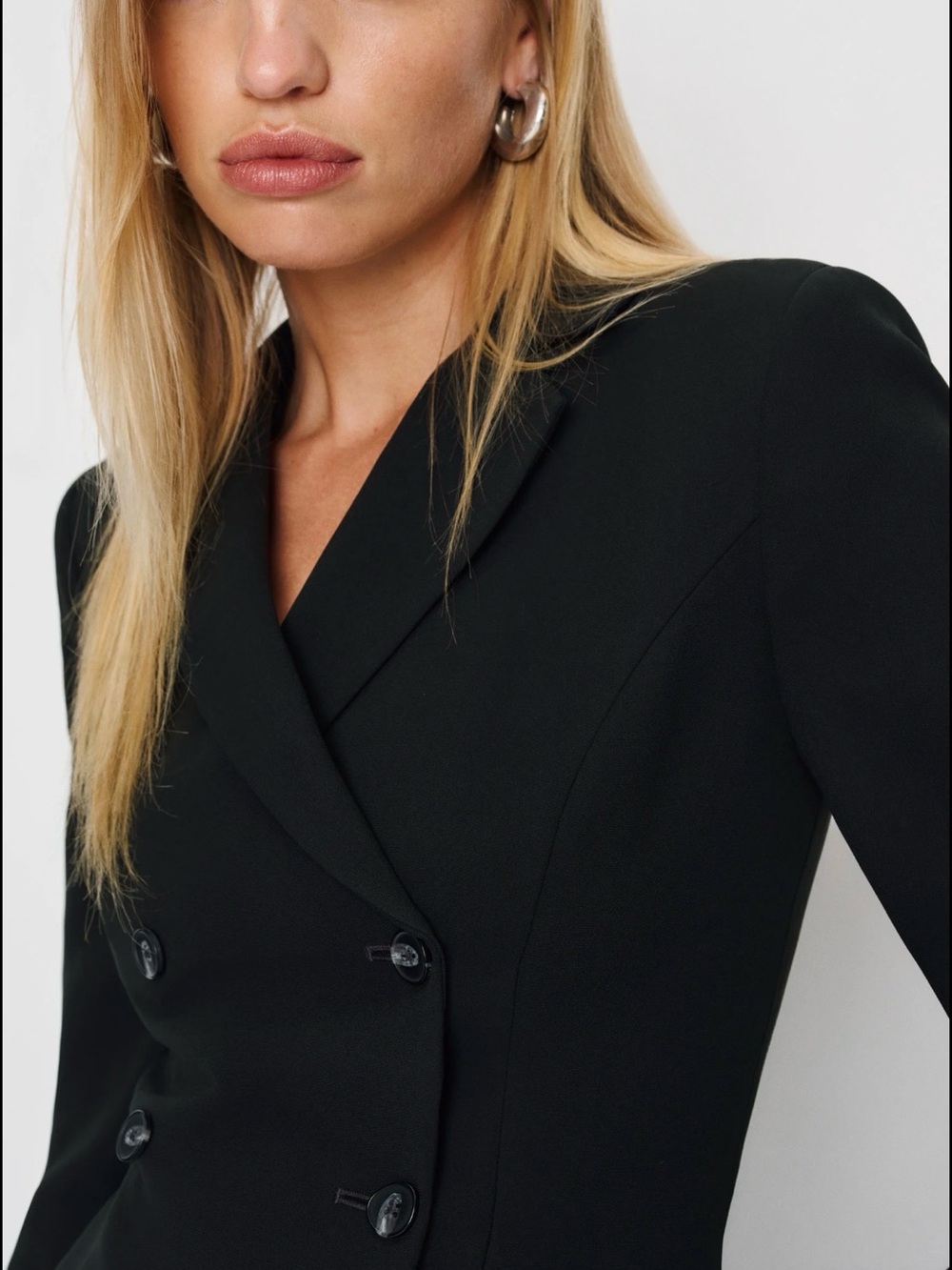 Reformation Caden Blazer Black - Size S - BRAND NEW - Picture 3 of 7